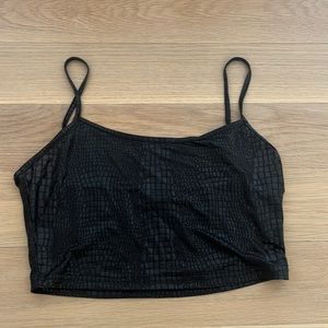 Snakeskin crop top